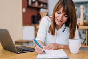 lady with a checklist